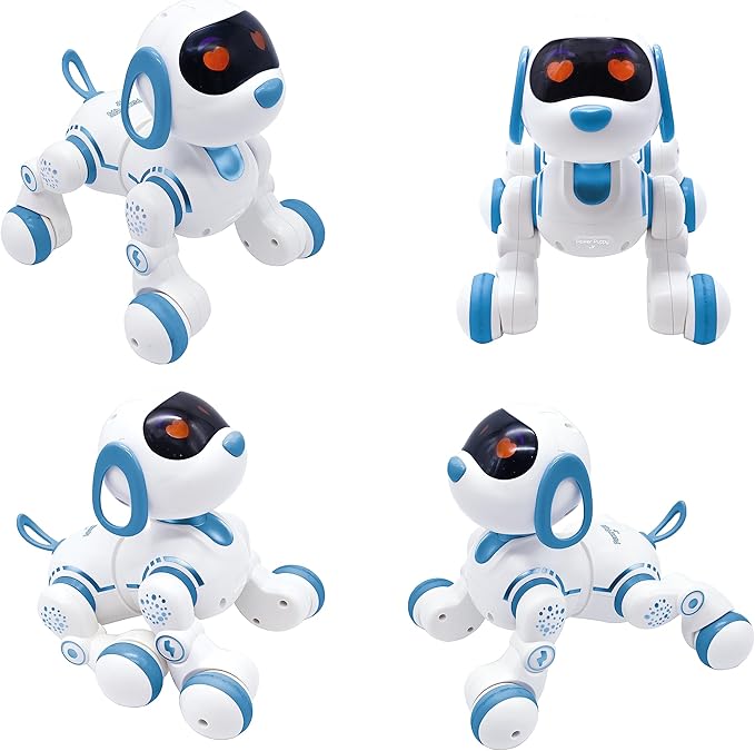 Lexibook, Power Puppy® Jr, My Little Robot Dog, Robot Dog with Sounds, Music, Light Effects, Barks and Walks Like a Real Dog, Toy for Boys and Girls, PUP01