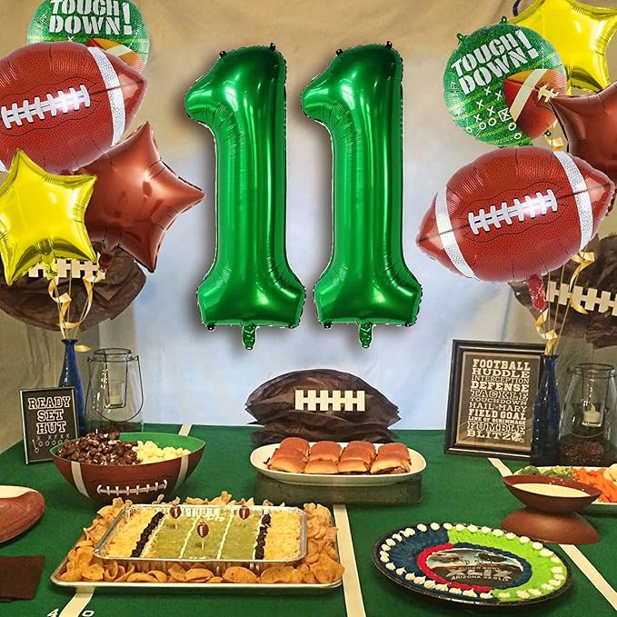 Football Balloons Set Football Birthday Party Decorations Football Touchdown Sports Theme Birthday Party Decoration, Tailgate Game Day Football Theme Supplies Birthday Party Decorations
