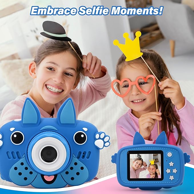 GKidz Kids Camera for Boys & Girls Toy Camera Age 3-12 Years Old Young Photographers with 64GB SD Card, Hanging Belt & Durable Silicone Case Ideal Gift for Kids | Camera for Kids | Toddler Camera