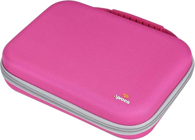 Aproca Hard Case Compatible with Leapfrog LeapPad Academy/Leapfrog LeapPad Ultimate Kids’ Learning Tablet, Portable Storage Bag for Accessories (Pink)