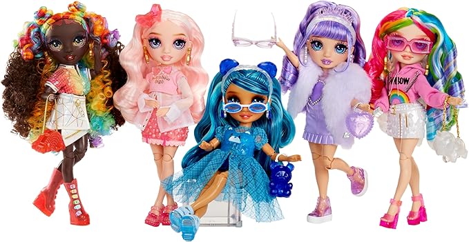 Rainbow High Creative Crystals Violet - Purple 11” Fashion Doll with Crystal Accessory Make It Kit, Ring for You, DIY, Crafts, Resin Play, Kids Gift 8+