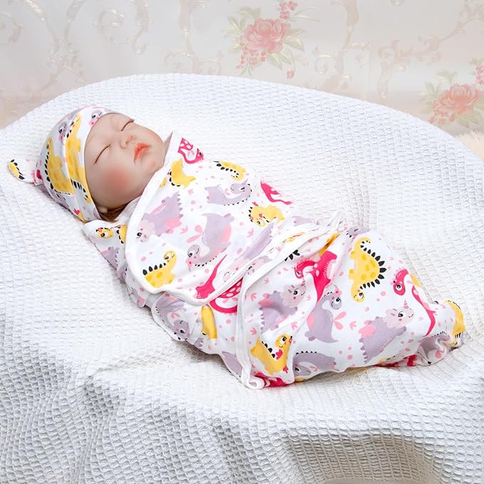 Reborn Doll Accessories Swaddle Blanket 17-22 Inch Reborn Baby Doll Clothes Wrapping Quilt Doll Clothing