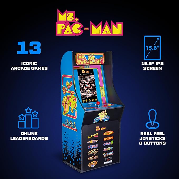 Arcade1Up Ms. Pac-Man Classic SE Arcade Machine