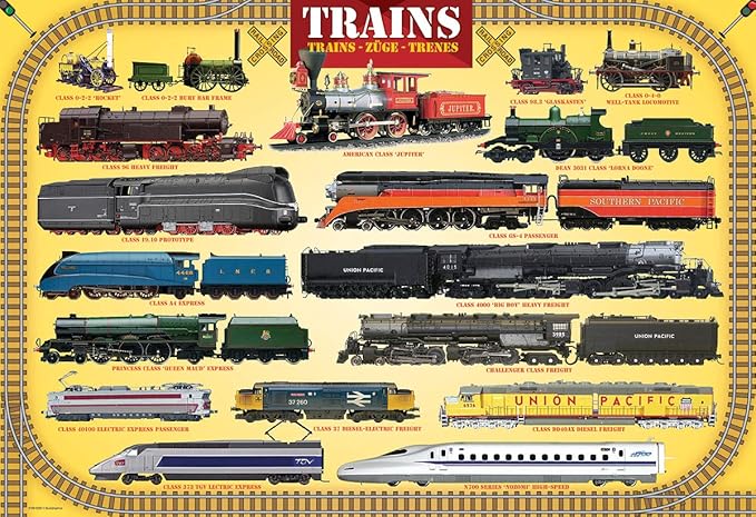 Trains 100 Piece Jigsaw Puzzle