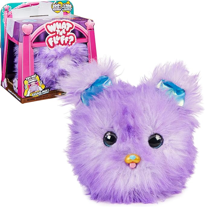 What the Fluff, Pupper-Fluff, Surprise Reveal Interactive Toy Pet With Over 100 Sounds And Reactions, Kids Toys For Girls Ages 5 And up