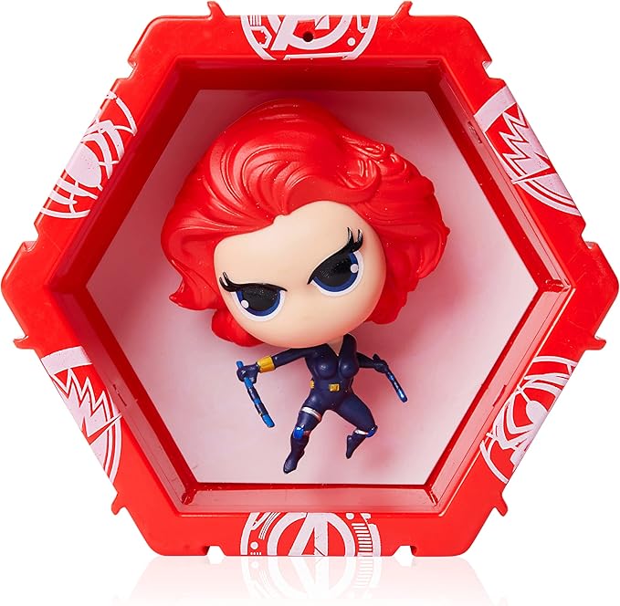 WOW! PODS Avengers Collection - Black Widow | Superhero Light-Up Bobble-Head Figure | Official Marvel Collectable Toys & Gifts