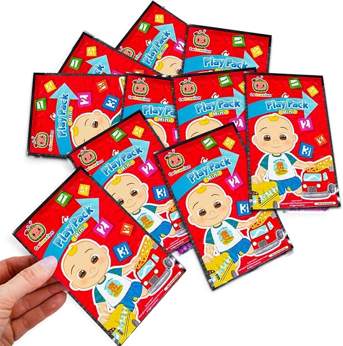 CoComelon Cocomelon Mini Party Favors Set - 24 Packs with Coloring Pages, Stickers, Loot Bags & More (Cocomelon Birthday Party Supplies)