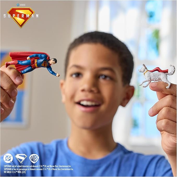 DC Comics - Fortress Of Solitude Playset - Complete Game Universe From The Movie - 3 Figures Included - Super Hero And Super Villain - Collectible Toy - Child Gift - Child Toy Ages 4+