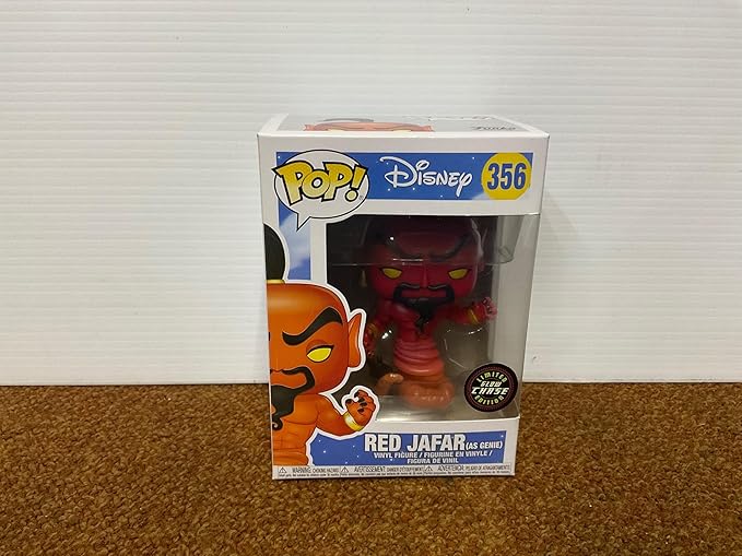 Disney: Aladdin - Red Jafar as Genie Limited Edition CHASE Variant Funko Pop! Vinyl Figure (Includes Compatible Pop Box Protector Case)