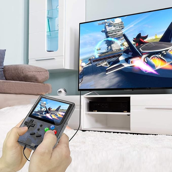 RG300 Handheld Game Console,Retro Game Console with 64G TF Card Built in 5000 Classic Games,Portable Game Console 2.8 inch Full View IPS Screen