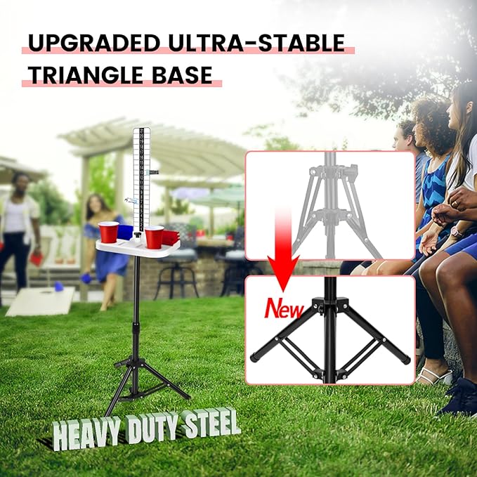 Teamaze Cornhole Scoreboard Bold Base 2 Sets Cornhole Score Keeper with Cup Holder Corn Hole Game Accessories for Outside, Yard Game