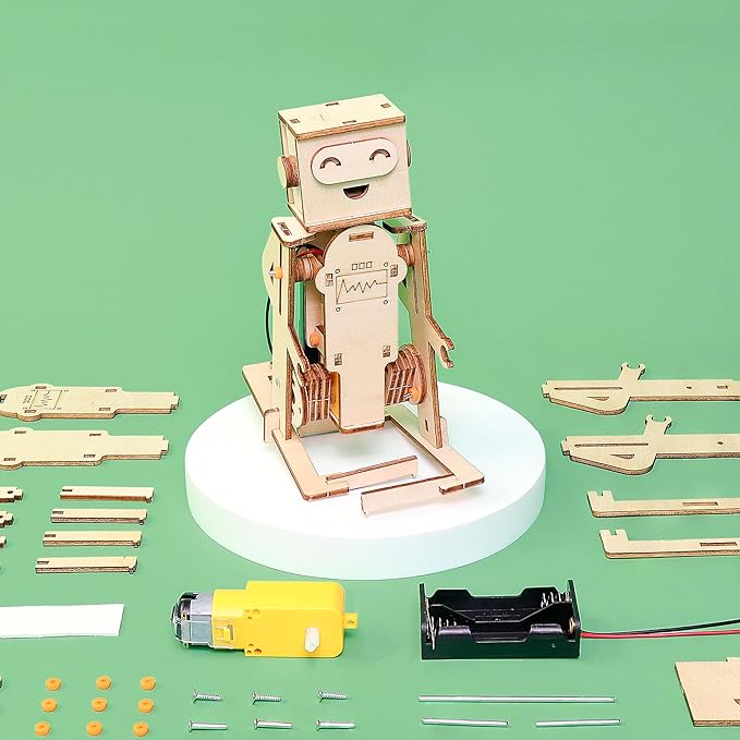 WalkieBot Personalizable DIY Kit, Customizable with Laser-Engraved Name, Personalized Creative Gift