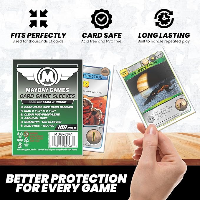 Mayday Games Dead of Winter Game Accessory- Standard Card Sleeve Bundle