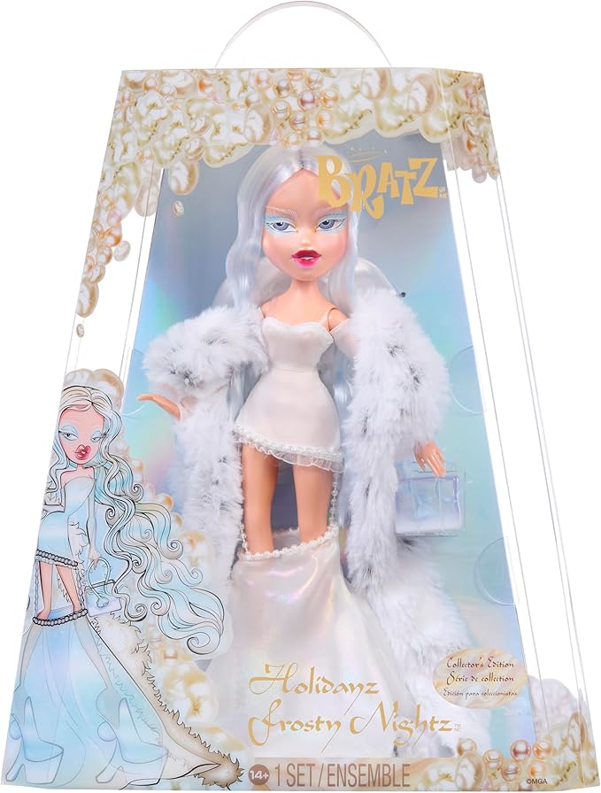 Bratz 2025 Holidayz Frosty Nightz Cloe Collector Doll with Premium Fashions and Accessories