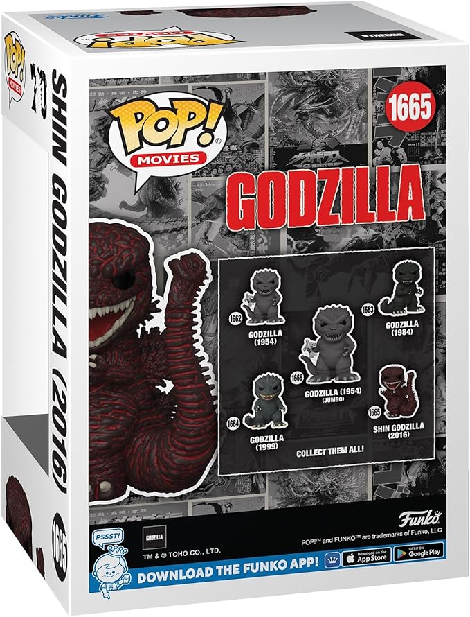 Funko POP Movies: Godzilla 70th Anniversary - Godzilla 2016 - Collectable Vinyl Figure - Gift Idea - Official Merchandise - for Kids & Adults - Movies Fans - Model Figure for Collectors and Display