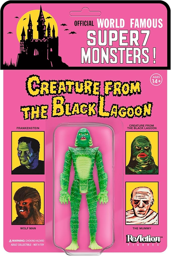 Super7 Universal Monsters Super Creature (Narrow Sculpt on Card) - 3.75 in Scale Reaction Figure