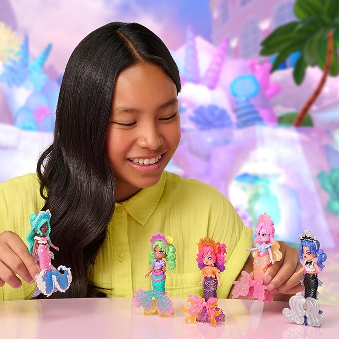 3” Water Mermaid Fashion Doll - 1 Figure with 9 Fashion Accessories - Virtual Item Code Included - Series 3 - Ages 5+