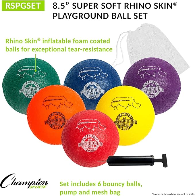 Champion Sports Rhino Skin Soft Inflateable Playground Ball Set