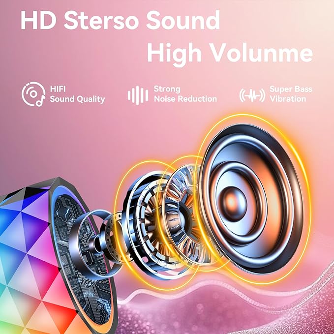 Karaoke Machine for Kids, Toys for Ages 3-12+ Year Old, Portable Bluetooth Speaker with Wireless Microphone, Birthday Easter Gifts for 3 4 5 6 7 8 9 10 11 12+ Year Old Girls Boys Toddler (pink1)