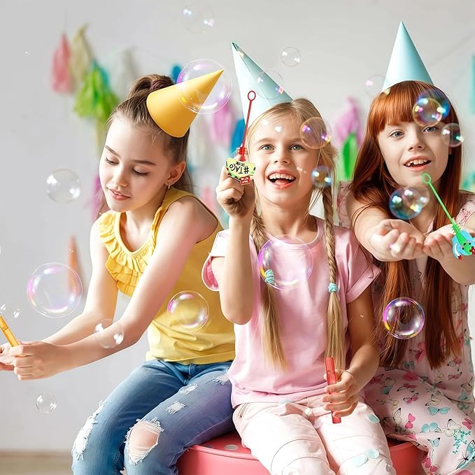 AFZMON 24Pcs Cinco De Mayo Party Favors Bubble Wands for Kids, Mexican Fiesta Mini Bubbles Wands, Taco Party Supplies Goodie Gift Bag Stuffers Pinata Classroom Prizes