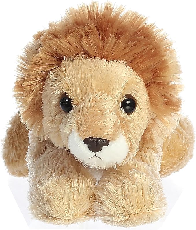 Aurora® Adorable Mini Flopsie™ Lionel™ Stuffed Animal - Mini Companions Ready for Playful Adventures - for Kids All Ages, Toddlers, Adults, and Families - Brown 8 Inches