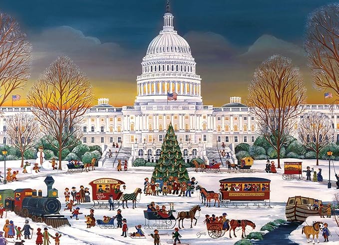 Christmas at The Capitol Family Puzzle 300pc