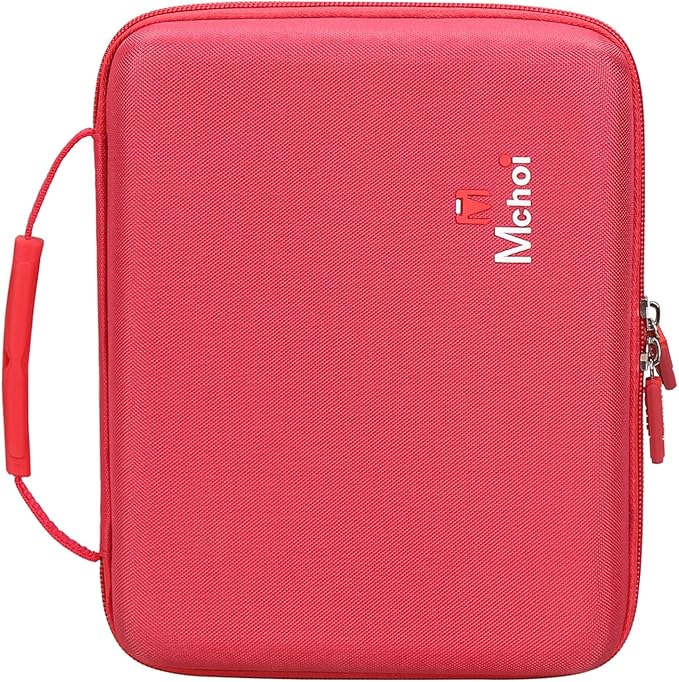 Mchoi Case Storage for HotWheels 20 Cars, Toy Car Organizer for Your Matchbox Cars Storage, Red, Case Only