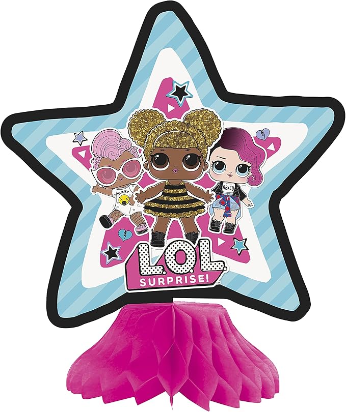 Unique LOL Surprise Party Decor Kit - 7 Pcs | Vibrant & Multicolor Assorted Decorations for Birthday Celebrations and Events