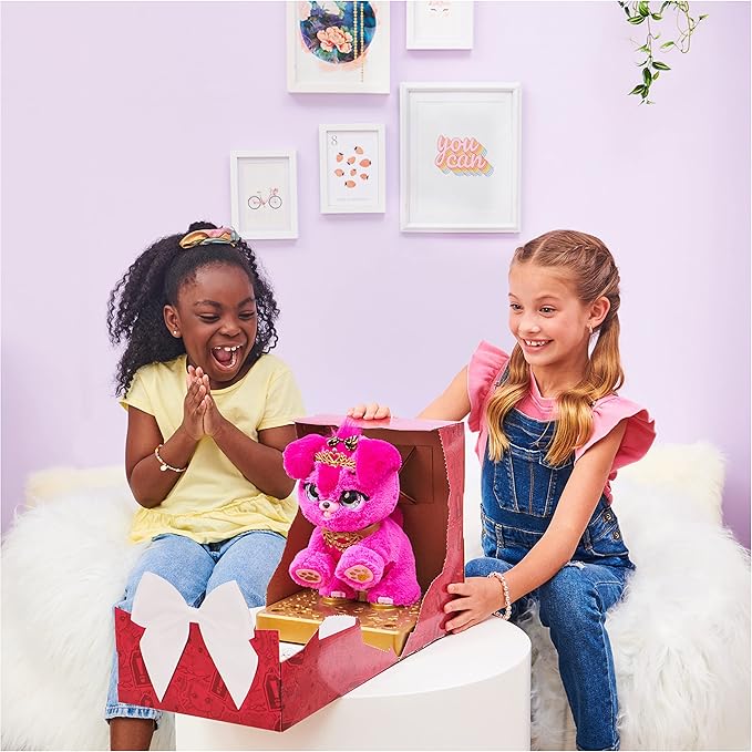 Present Pets, Princess Puppy Interactive Surprise Plush Toy Pet with Over 100 Sounds & Actions (Style May Vary), Girls Gifts, Kids Toys for Girls