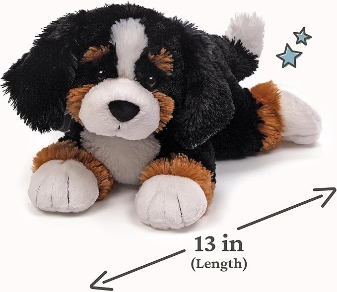 GUND Randle Bernese Mountain Dog, Premium Stuffed Animal Plush for Ages 1 and Up, Black/Brown, 13”