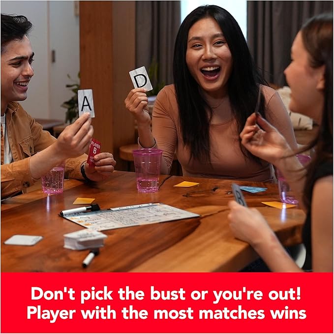 Spin Master Games, Draft’d, Competitive Drafting Party Game with Hilarious Prompts for College Nights, Football Watch Parties, Happy Hour Activity, Easter Gift, 3-5 Players, for Ages 14 & Up