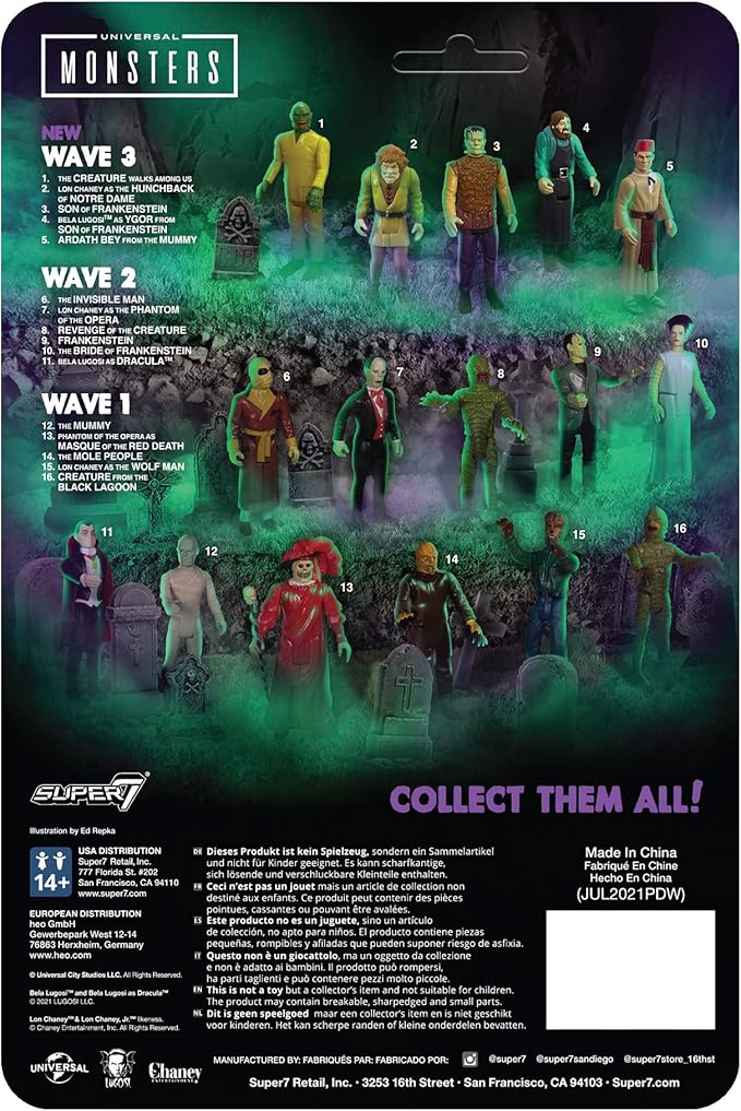 Super7 Universal Monsters The Hunchback of Notre Dame 3.75 in Reaction Figure