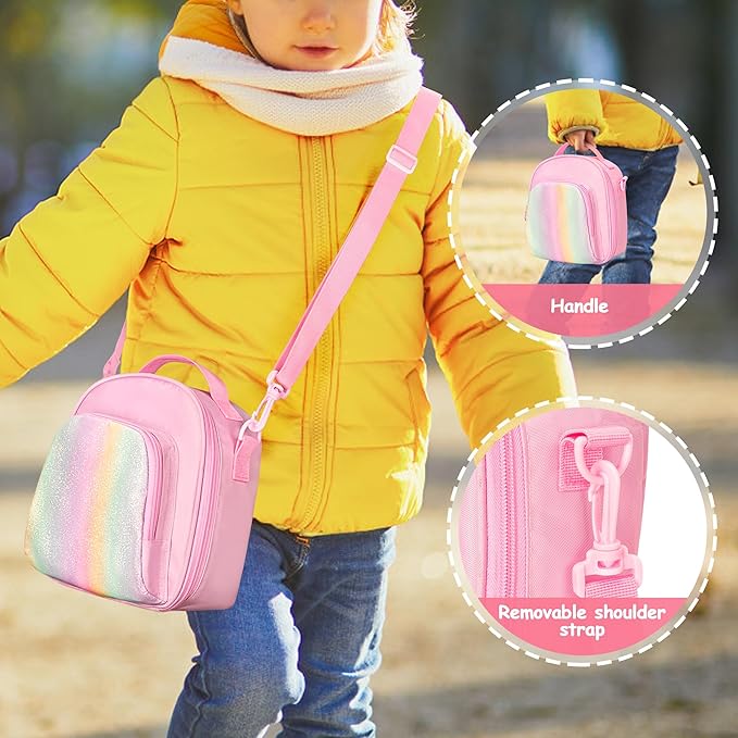 Carrying Case Compatible with Yoto Mini (2024 Edition), Card Holder Hold Up to 30 Cards, Travel Storage Bag for Audio Music Player & Headphone Accessories, Pink (Bag Only) Patented Design