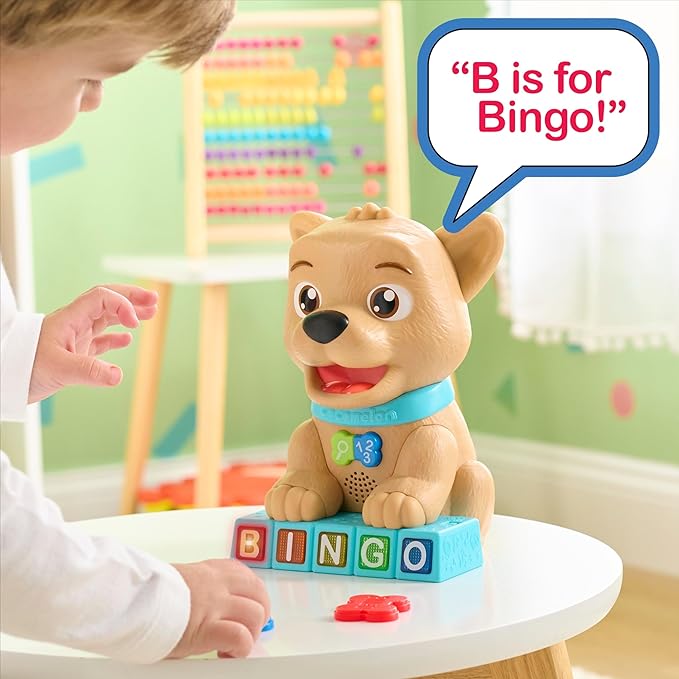 Just Play Cocomelon Count & Learn Bingo, 11-pieces, 40+ Learning Phrases, Early Learning and Education, Kids Toys for Ages 18 Month