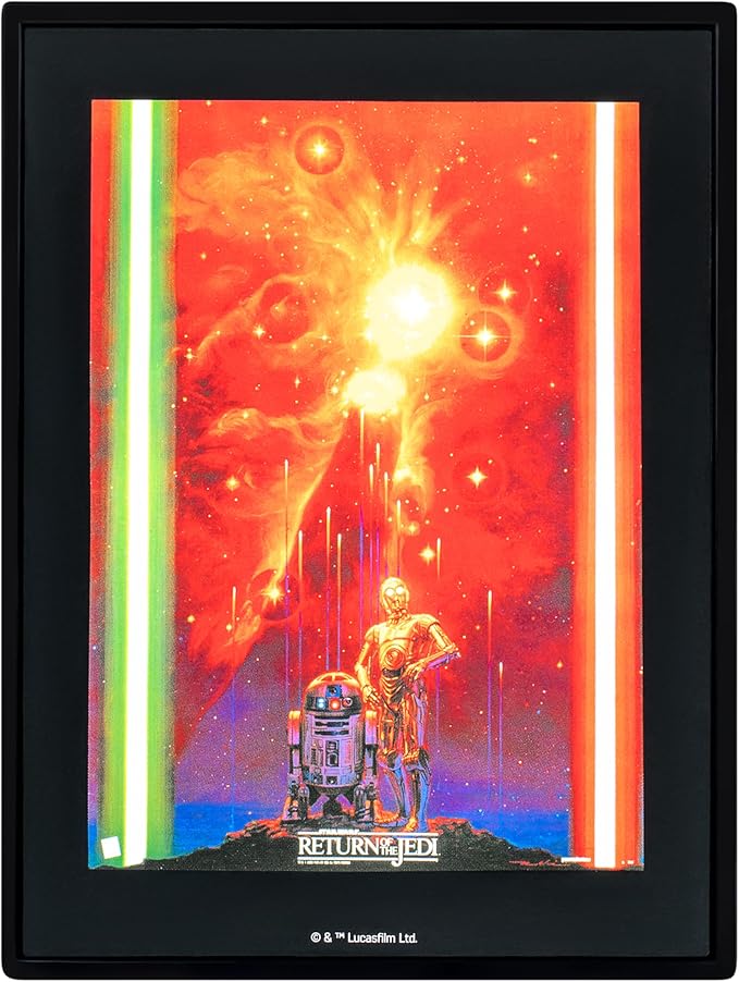 FANDROP - Star Wars: Return of The Jedi™ - Darth Vader vs Emperor Palpatine, Displayable Diorama, Artifacts & Scene Marker to Enhance Any Star Wars Collection, 4 Star Wars FANDROPS to Collect