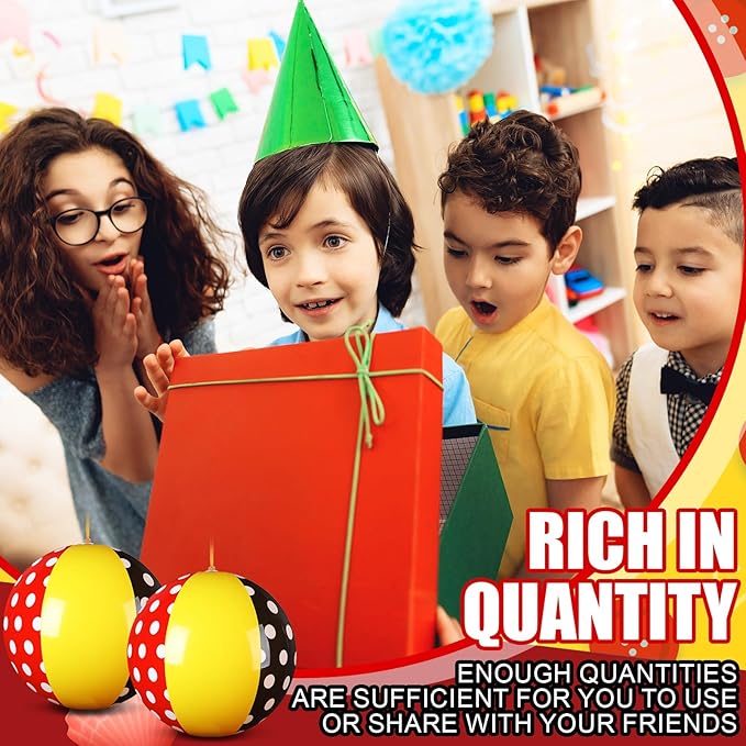 12 Pcs Red White Polka Dots Punching Balloons for Kids PVC Inflatable Punch Bouncy Balloon Heavy Duty Cartoon Party Favors Goodie Bags Stuffers Classroom Rewards Carnival Toy Prizes