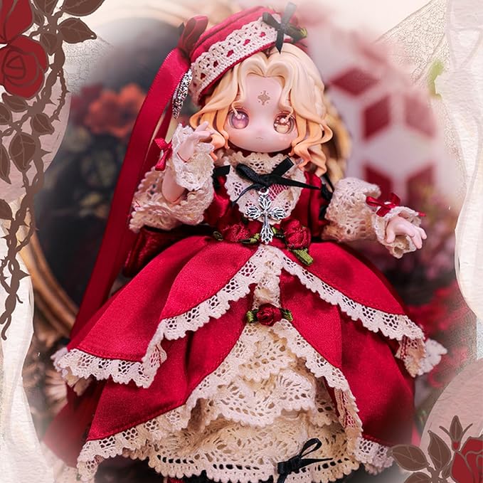 CALEMBOU BJD Blind Box, Vintage Treasures Series 15cm Ball Jointed Doll, Cute Dress Up Doll with Joints, Collection Action Figure Toys, Gift for Girls Boys