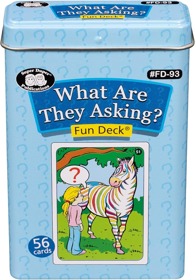 Super Duper Publications | What are They Asking? Fun Deck Flash Cards | Educational Learning Resource for Children