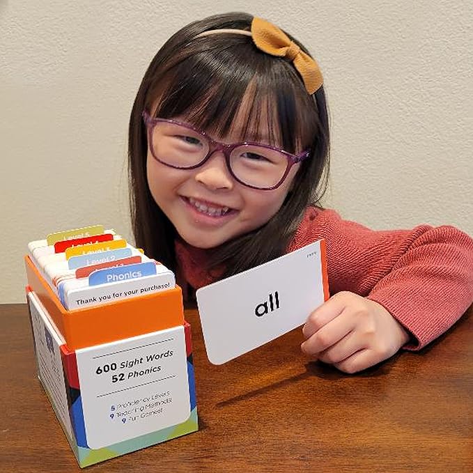 Award-Winning Learn to Read Flash Cards – 652 Sight Words & Phonics for Preschool to 3rd Grade – CVC Words, Blends, Vowel Sounds, Dolch & Fry High Frequency Words + Games