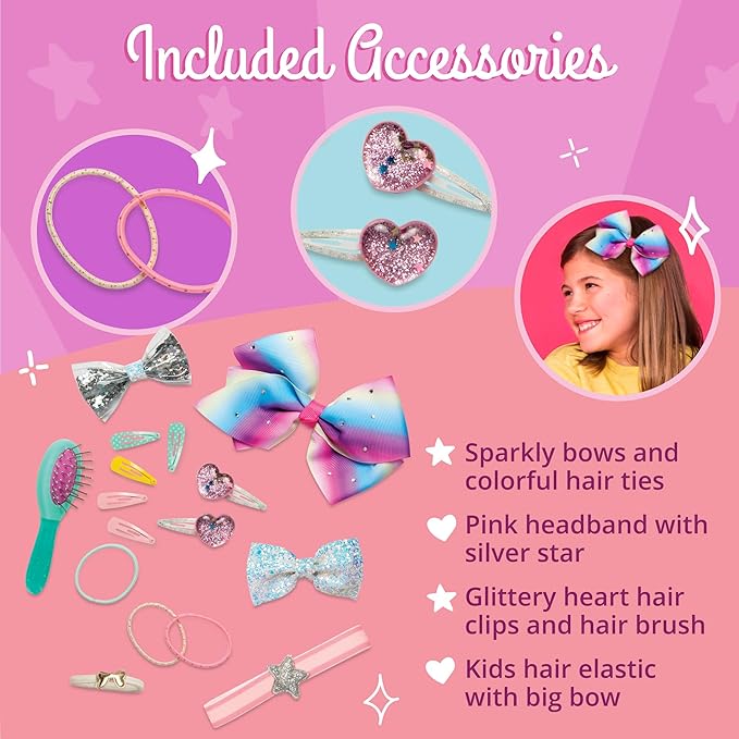 Glitter Girls – 14-Inch Doll Accessories – Hair Play Set – Hair Styling Accessories – Toys, Clothes and Accessories for Girls 3 – Year – Old and Up