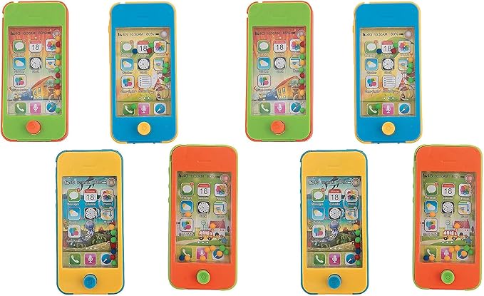 Fun Express Handheld Water Phone Game Party Favor Toys - Assorted (Set of 12) (Pack of 2)