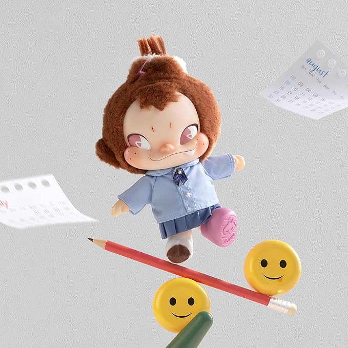 52TOYS NINNIC – Wild & Free Keychain Vinyl Face Plush Doll Collectible Toy- 5.12inch Action Figures with Soft Touch, Movable Joints, Perfect for Home Decor & Gifts