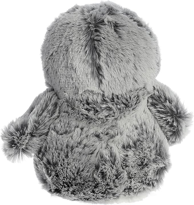 Aurora® Playful Pompom Penguin™ Mini Stuffed Animal - Vibrant Companions for Warm Cuddles - Perfect for Adults, Kids, and Birthdays - Gray 6 Inches