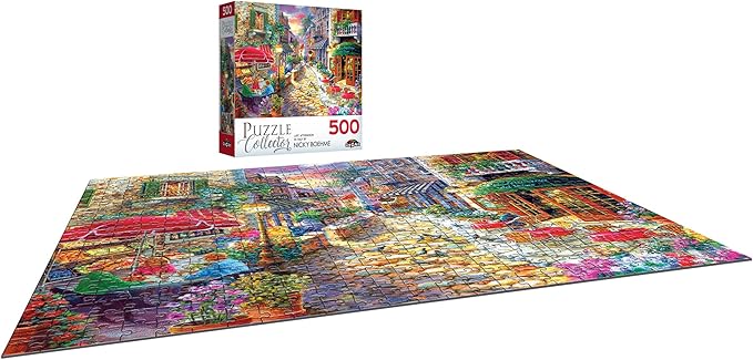 RoseArt - Puzzle Collector - Late Afternoon in Italy - 500 Piece Jigsaw Puzzle for Adults
