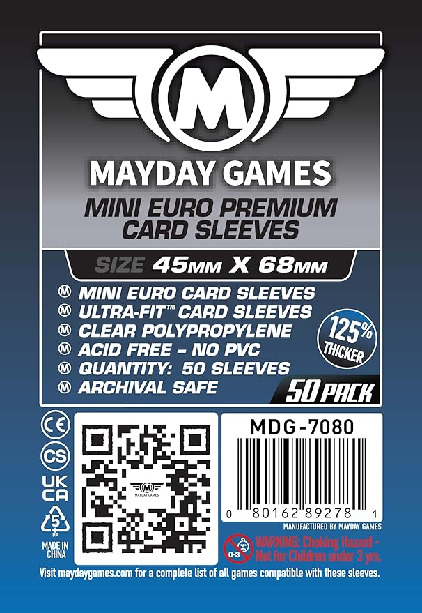 Mayday Games Scythe Game Accessory -Premium Compatible Card Sleeve Bundle