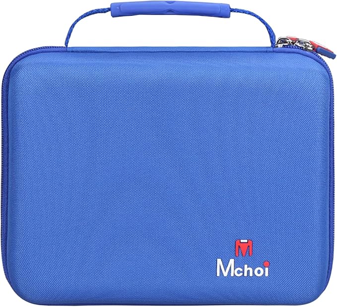 Mchoi Shockproof Carrying Case for Hot Wheels 20 Cars, Case Only (All Blue)