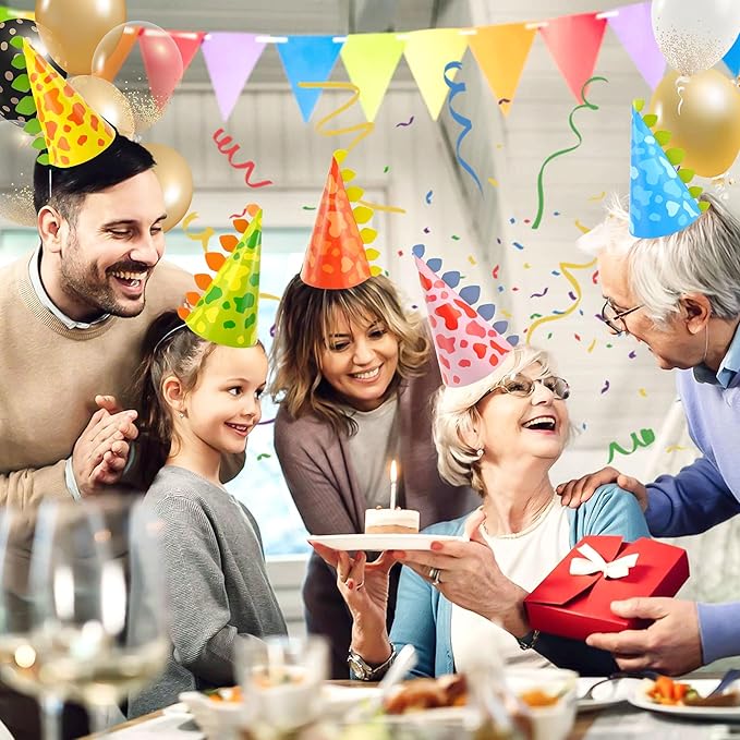 CANREVEL Party Hats for Adults, Party Supply for Party Decorations, Party Headwear for Birthday Celebration for Women Men