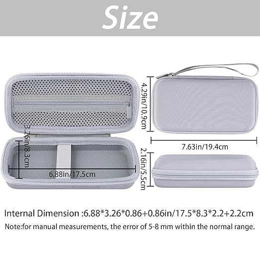 khanka Hard Travel Case Replacement for RG40XX H Retro Handheld Game Console,Case Only. (White)