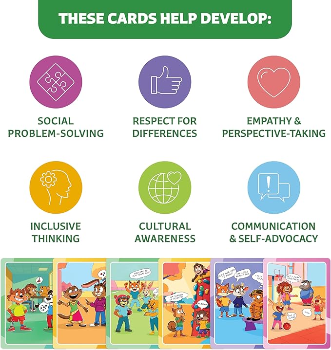 Who What Why Cultural Diversity & Inclusion Cards for Kids – Learning Materials for Empathy & Social Awareness – Conversation Cards for Understanding Traditions, Culture & Community, Ages 4+