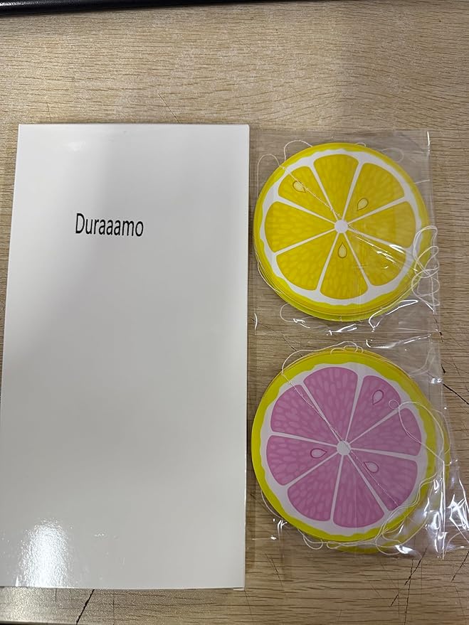 Duraaamo 8 Packs Lemon Party Banner Decorations Pink Lemon Paper Garland Summer Paper Hanging Cutouts Summer Fruit Theme Banners for Wedding Birthday Baby Shower Party Supplies Decoration(Mixed Lemon)